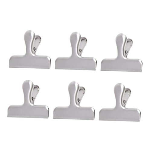 ABOOFAN 6 Stück Teiliges Edelstahl Bag Clips Stark Federnd Luftdicht Verschließbar für Lebensmittel Tüten Küche Haushalt Langlebige Beutelklammern Praktische Vorratsclips ABOOFAN 6 Stück Teiliges Edelstahl Bag Clips Stark Federnd Luftdicht Verschließbar für Lebensmittel Tüten Küche Haushalt Langlebige Beutelklammern Praktische Vorratsclips von ABOOFAN