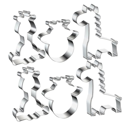 ABOOFAN 6 Stück Teiliges Giraffen Ausstechformen aus hochwertigem Metall für Kekse Kuchen Obst und Gemüse Einfach zu Reinigen Antihaftbeschichtet für DIY Backen und Reisbällchen Zuhause von ABOOFAN
