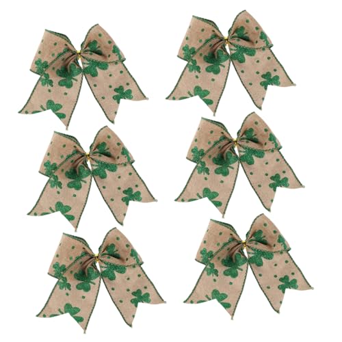 ABOOFAN 6 Stück Teiliges Patrick's Day Schleifen Dekorationen für Wände Kleeblatt für Drinnen und Draußen Festliche Wohnaccessoires für Fröhliche ABOOFAN 6 Stück Teiliges Patrick's Day Schleifen Dekorationen für Wände Kleeblatt für Drinnen und Draußen Festliche Wohnaccessoires für Fröhliche von ABOOFAN