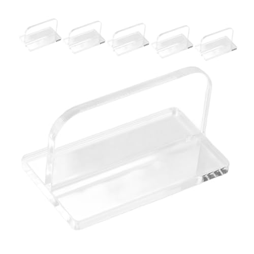 ABOOFAN 6Stücke Transparente Aquarium Abdeckungsgriffe Selbstklebende Aquarium Deckelgriffe Für Rechteckige Aquarien Langlebige Und Dekorative Lösung Für Einfachen Tankzugang von ABOOFAN