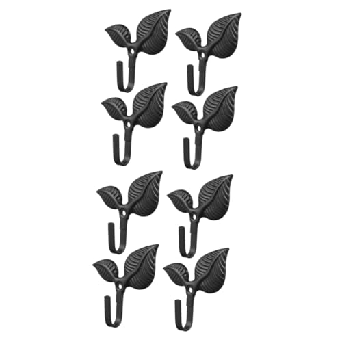 ABOOFAN 8 Stck Wandhaken Blattform Vintage Rustikale Garderobenhaken Wandmontage für Schlüssel Jacken Schals Dekoration Schwarz ABOOFAN 8 Stck Wandhaken Blattform Vintage Rustikale Garderobenhaken Wandmontage für Schlüssel Jacken Schals Dekoration Schwarz von ABOOFAN