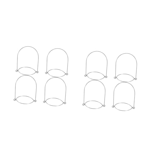 ABOOFAN 8 Stck. Einmachglas Griff Henkel zum Aufhängen des Glases Einmachglas-Drahtaufhänger Masonglasbügel Kleiderbügel für Gläser Küchenwaren Rostfreier Stahl Silber von ABOOFAN
