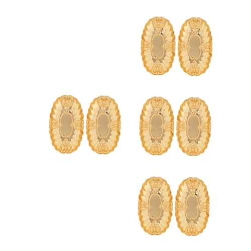 ABOOFAN 8 Stck. Schmiedeeisen -Schmuckablettung Tablett Schmucktablett Ohrringgericht Badezimmer-Waschtisch Ohrringablage dekoratives Tablett Schmuckhalter Golden ABOOFAN 8 Stck. Schmiedeeisen -Schmuckablettung Tablett Schmucktablett Ohrringgericht Badezimmer-Waschtisch Ohrringablage dekoratives Tablett Schmuckhalter Golden von ABOOFAN