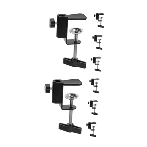 ABOOFAN 8 Stck. Teilige Desktop C-klemme mit Drehbarem Metallhalter Stabile Tischklemme für Mikrofon Kamera Monitor und Tablet Verstellbare Halterung für Schreibtischrand für Büro und von ABOOFAN