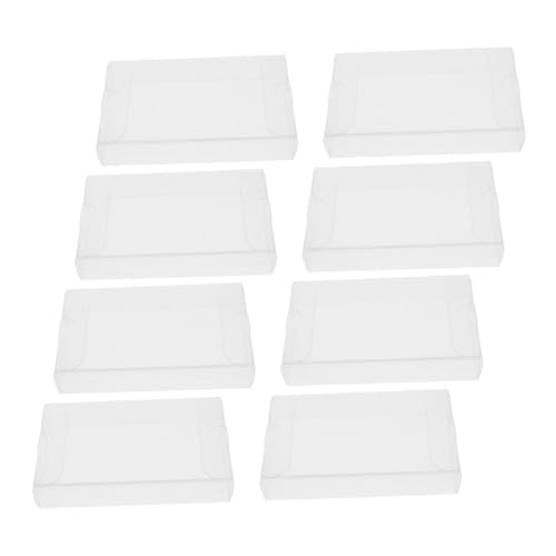 ABOOFAN 8stücke Transparente Kassettenhülle Aus PVC Aufbewahrungsbox Für Audiokassetten Bandhalter Organizer Für Musikaufnahmen Schutz Vor Feuchtigkeit Für Sammlungen Geeignet von ABOOFAN