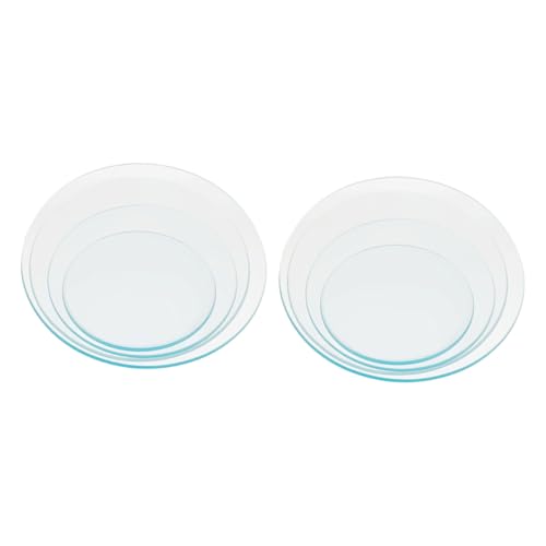 ABOOFAN 8 Stück Teiliges Labor uhrgläser aus Transparentem Dickem Glas Hitzebeständig Runde Form mit Konkaver Mitte Vielseitig als Verdampfungsschale und Becherglasabdeckung für Schul von ABOOFAN