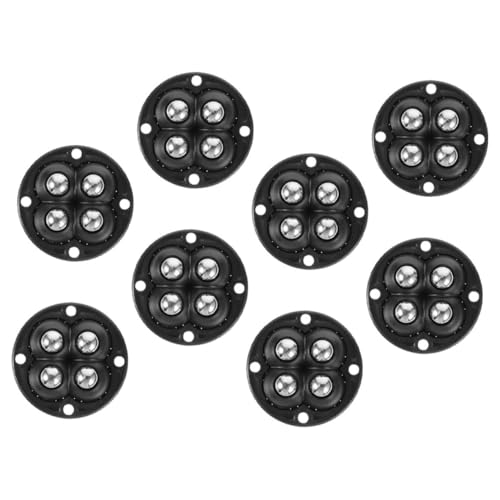 ABOOFAN 8 Stück Teiliges Selbstklebende Mini-universalrollen Drehbar Geräuscharm Robuste Möbel Küchengeräte-lenkrollen für Kleine Möbel Aufbewahrungsboxen und Haushaltsgeräte von ABOOFAN