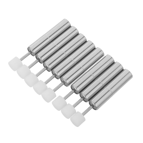 ABOOFAN 8 Stück Teiliges Soft Close Dämpfer für Mülleimer Edelstahl Hydraulischer Piston Geräuschloser Slow Close Mechanismus Passend für Küchenabfallbehälter und Müllbehälter mit Deckel von ABOOFAN
