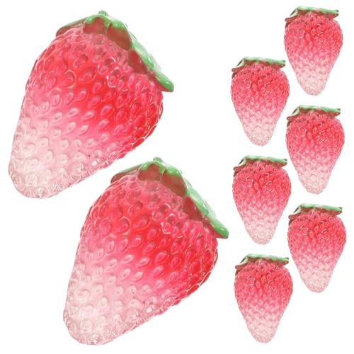 ABOOFAN 8stücke Künstliche Erdbeer-Dekoration Aus Resin Für -projekte Realistische Fruchtcharms Für Tisch-Arrangements Und Heimdekoration Pflegeleicht Und Farbenfroh ABOOFAN 8stücke Künstliche Erdbeer-Dekoration Aus Resin Für -projekte Realistische Fruchtcharms Für Tisch-Arrangements Und Heimdekoration Pflegeleicht Und Farbenfroh von ABOOFAN
