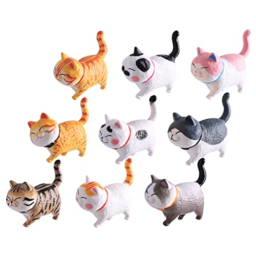 ABOOFAN 9Pcs Katze Kühlschrank Magnete Sü?e Katzenkühlschrank Kühlschrank Fun Tierkühlschrank für Whiteboard Kühlschrank Karten Notizen Kalender Küche Orange ? Katzen Magnete Kühlschrank von ABOOFAN