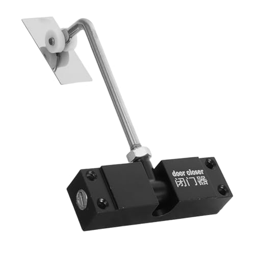 ABOOFAN Aluminium Türschließer mit Dualfeder Einstellbarer Türschließer für Zimmer und Gewerbetüren Geräuscharm durch Schiebesystem Leiser Türschließmechanismus Teiliges für Wohn und von ABOOFAN
