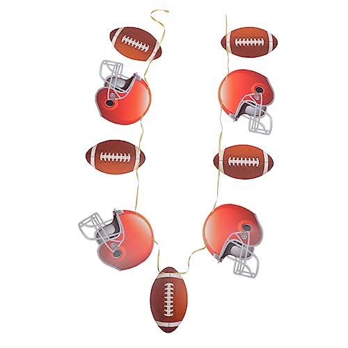 ABOOFAN American Football Party Banner Rugby Kopf Form Papier Dekoration Wimpelkette Leicht Hängend für Sport Motto Geburtstag Jungen Fotorequisite ABOOFAN American Football Party Banner Rugby Kopf Form Papier Dekoration Wimpelkette Leicht Hängend für Sport Motto Geburtstag Jungen Fotorequisite von ABOOFAN