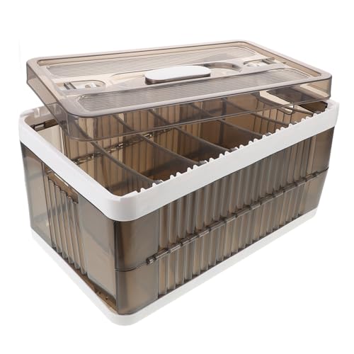 ABOOFAN Aufbewahrungsbox für Kleidung Trennung Organisation ziehen um Organizer -Mülleimer faltbarer Organizer Kleideraufbewahrungsbehälter Kleiderschrank Kleidung Organizer Plastik Kaffee von ABOOFAN