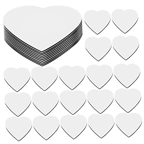 ABOOFAN Kühlschrankmagnet-Set 30 Stück Weiß Glänzend Polymer-sublimationsmagnete Kühlschrankaufkleber Nicht Schädlich von ABOOFAN