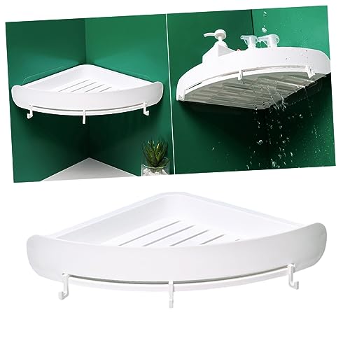 ABOOFAN Badezimmer Lagerregal Ohne Bohren Kunststoff Ecke Mit Saugnapf Dreieckiges Wandregal Für Platzsparender Organizer Weiß Für Toilettenartikel ABOOFAN Badezimmer Lagerregal Ohne Bohren Kunststoff Ecke Mit Saugnapf Dreieckiges Wandregal Für Platzsparender Organizer Weiß Für Toilettenartikel von ABOOFAN