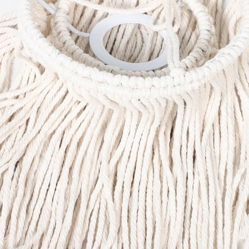 ABOOFAN Boho Lampenschirm aus Handgewebtem Baumwollseil für Wohnzimmer und Cafés Dekorative Deckenleuchte im Skandinavischen Stil B von ABOOFAN