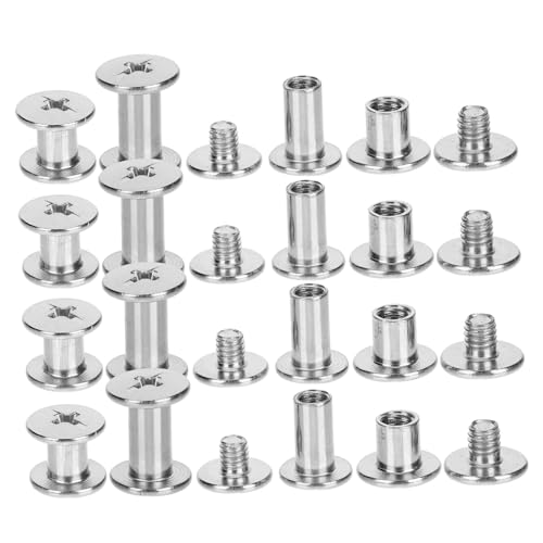 ABOOFAN Buchbindeschrauben Vernickelt Carbonstahl Schraubnieten für Scrapbook Fotoalbum Leder DIY Vintage Zubehör Langlebig Rostfrei ABOOFAN Buchbindeschrauben Vernickelt Carbonstahl Schraubnieten für Scrapbook Fotoalbum Leder DIY Vintage Zubehör Langlebig Rostfrei von ABOOFAN