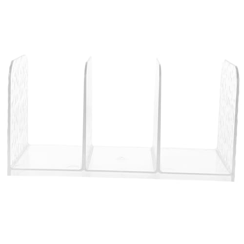 ABOOFAN Bücherhalter Transparente Buchständer Desktop Organizer Vielseitiger Aufbewahrungsständer für Notizbücher Dokumente und Zeitschriften für Büro und Zuhause von ABOOFAN
