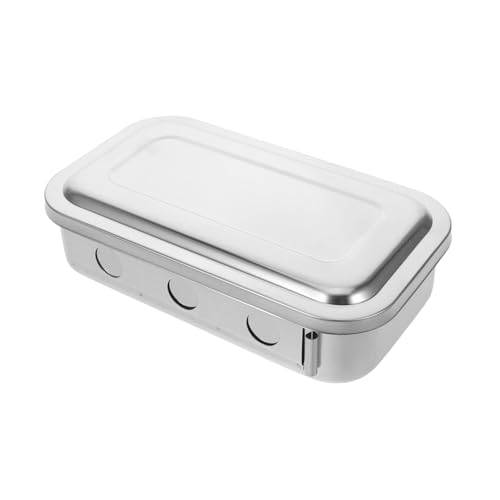 ABOOFAN Chirurgische Instrumentenscheibe Tablets für medizinische Instrumente Organisatorhalter für Instrumente Edelstahl Tablett Rostfreier Stahl Silber von ABOOFAN