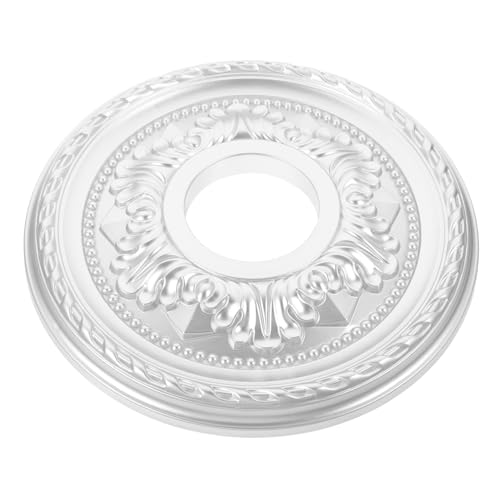 ABOOFAN Deckenmedaillon aus PU für Pendelleuchten Design Einfache Installation Langlebige Materialien Silber für Wohnräume und Küchen ABOOFAN Deckenmedaillon aus PU für Pendelleuchten Design Einfache Installation Langlebige Materialien Silber für Wohnräume und Küchen von ABOOFAN