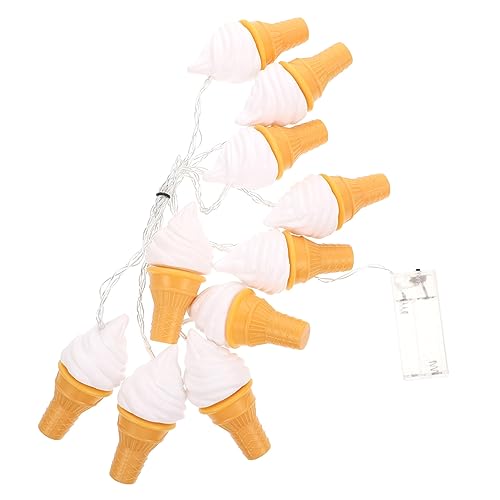 ABOOFAN Dekorative Lichterkette Eiscreme-lichterkette - Dekoration Geburtstag - Festliche Dekoration Für Jungen- Und Mädchenzimmer von ABOOFAN