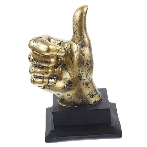 ABOOFAN Desktop-Ornamente Schreibtischschild Geste Bürodekoration elegant Vintage- Bücherregal für Kinder Retro-Fingermodellverzierung Hausschrank Fingerverzierung Handbuch Skulptur von ABOOFAN