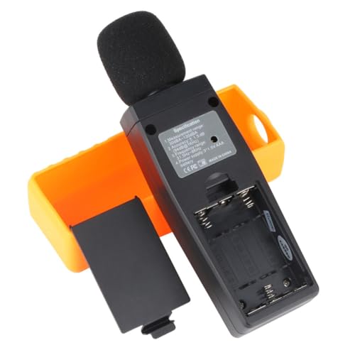 ABOOFAN Dezibelmessgerät Messbereich Beleuchtetes Lcd display Tragbares Lärmmessgerät mit Datenhaltefunktion Batteriestandsanzeige Geeignet für Musik Heimkino Baustelle und von ABOOFAN