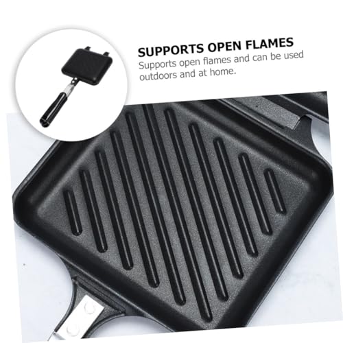 ABOOFAN Doppelseitige Sandwichbackform Antihaft Sandwichmaker für Gas Induktionsherd Gleichmäßige Hitzeverteilung Langlebiges Kochutensil für Toastbrot und Frühstück ABOOFAN Doppelseitige Sandwichbackform Antihaft Sandwichmaker für Gas Induktionsherd Gleichmäßige Hitzeverteilung Langlebiges Kochutensil für Toastbrot und Frühstück von ABOOFAN