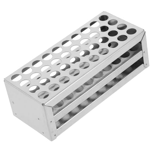 ABOOFAN Edelstahl Testrohrhalter Korrosionsbeständig Robust Labor Aufbewahrung Halterung für Wissenschaftliche Experimente Stabile Bauweise mit Dickem Boden für Vielseitige Nutzung ABOOFAN Edelstahl Testrohrhalter Korrosionsbeständig Robust Labor Aufbewahrung Halterung für Wissenschaftliche Experimente Stabile Bauweise mit Dickem Boden für Vielseitige Nutzung von ABOOFAN