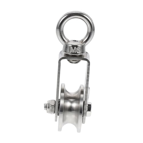 ABOOFAN Edelstahl U nut Umlenkrolle mit Drehbarem Ring Rostfrei und Robuste Führungsscheibe für Industrie Klettern und Fitnessgeräte Vielseitig Einsetzbar ABOOFAN Edelstahl U nut Umlenkrolle mit Drehbarem Ring Rostfrei und Robuste Führungsscheibe für Industrie Klettern und Fitnessgeräte Vielseitig Einsetzbar von ABOOFAN