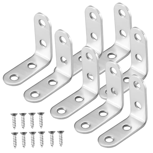 ABOOFAN Edelstahl Winkelverbinder mit Rostfreien Schrauben Stabile Möbel Eckwinkel für Reparatur und Befestigung von Schrank Bett Tisch Einfach zu Montieren ABOOFAN Edelstahl Winkelverbinder mit Rostfreien Schrauben Stabile Möbel Eckwinkel für Reparatur und Befestigung von Schrank Bett Tisch Einfach zu Montieren von ABOOFAN