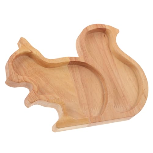 ABOOFAN Eichhörnchenförmiges Snack-Serviertablett aus Holz für Trockenfrüchte, Nüsse und Vorspeisen, kompaktes Design für Partys und Küche, Heim- und Restaurantdekoration ABOOFAN Eichhörnchenförmiges Snack-Serviertablett aus Holz für Trockenfrüchte, Nüsse und Vorspeisen, kompaktes Design für Partys und Küche, Heim- und Restaurantdekoration von ABOOFAN