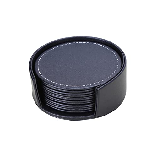 ABOOFAN Elegantes Pu Tischset Rund Rutschfestes Platzdeckchen Für Heiße Speisen Abwaschbar Für Familie Und Freunde Schwarz ABOOFAN Elegantes Pu Tischset Rund Rutschfestes Platzdeckchen Für Heiße Speisen Abwaschbar Für Familie Und Freunde Schwarz von ABOOFAN