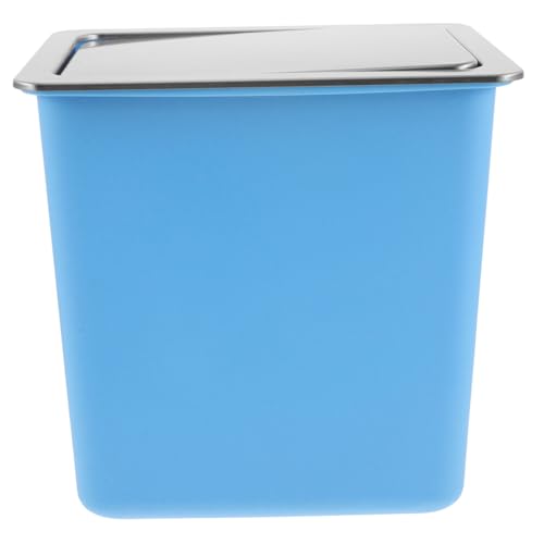 ABOOFAN Eingelassener Müllbehälter mit Edelstahl-deckel Schwingbarer Küchenabfall-einwurfschacht Platzsparend für Küchenunterschrank Eingebaute Abfallbox für Büro Restaurant Hotel von ABOOFAN