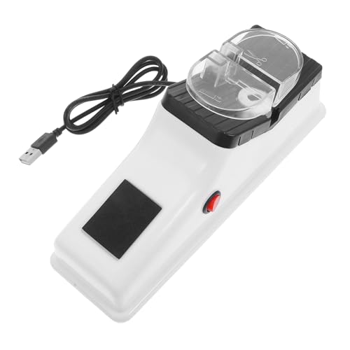 ABOOFAN Elektrischer Messerschärfer Schere Messerschärfer-kit Whetstone Messerschärfer Kleiner Messerschärfer Messer- Und Scherenschärfer Messerschleifstab Wetzstein Weiß Edelstahl von ABOOFAN