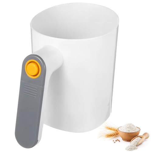 ABOOFAN Elektrisches Mehlsieb Automatisches Tragbares Küchensieb für und Mehl Handheld Mehlfilter für Effizientes Backen Batteriebetriebenes Sifting Werkzeug von ABOOFAN