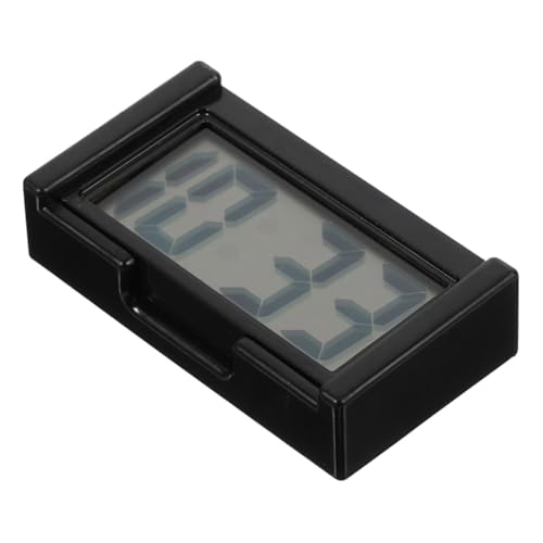 ABOOFAN Elektronische Digitaluhr für Auto Armaturenbrett Kompakte Mini Kfz uhr aus Langlebigem Kunststoff Präzise Zeitmessung Vielseitig für Fahrzeug Büro und Zuhause Geeignet Stabile von ABOOFAN