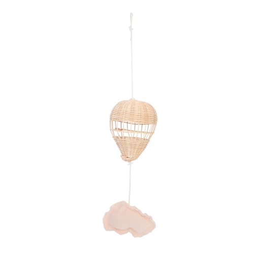 ABOOFAN Essig -heißluftballon -Requisiten Gewebtes Hängendes Ballon-Foto-Requisite Heißluftballon-Ornament Handgewebter Heißluftballon Ballon Aus Echtem Rattangewebe Eisendraht Beige von ABOOFAN