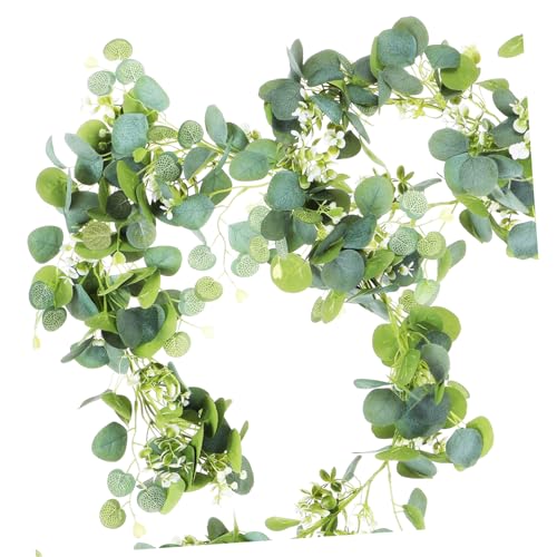 ABOOFAN Eukalyptusgirlande Grün Künstlich Langer Stiel Für Tür Oder Tischdekoration Eukalyptusblätterkranz Für Innen Und Außenbereich Lebensechte Dekoration ABOOFAN Eukalyptusgirlande Grün Künstlich Langer Stiel Für Tür Oder Tischdekoration Eukalyptusblätterkranz Für Innen Und Außenbereich Lebensechte Dekoration von ABOOFAN