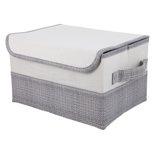 ABOOFAN Faltbare Aufbewahrungsbox aus Baumwoll leinen und Vliesstoff Staubdicht mit Deckel Strapazierfähig und Vielseitig für Kleidung und Haushalt Kleine Weiß ABOOFAN Faltbare Aufbewahrungsbox aus Baumwoll leinen und Vliesstoff Staubdicht mit Deckel Strapazierfähig und Vielseitig für Kleidung und Haushalt Kleine Weiß von ABOOFAN