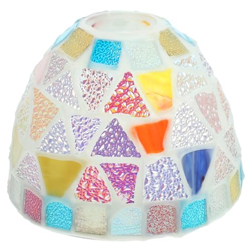 ABOOFAN Farbiger Glaslampenschirm Retro Pendelleuchte für Deckenlampen Vielseitig Einsetzbar Installieren für Wohnzimmer Schlafzimmer und Hotels ABOOFAN Farbiger Glaslampenschirm Retro Pendelleuchte für Deckenlampen Vielseitig Einsetzbar Installieren für Wohnzimmer Schlafzimmer und Hotels von ABOOFAN