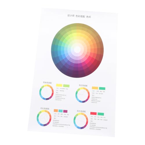 ABOOFAN Farbrad Poster Farbrad Vorlage Farbton Erkennen Farbkarte Lernhilfe Für Künstler Design Farbmischung Farbwahrnehmung Lehrtafel ABOOFAN Farbrad Poster Farbrad Vorlage Farbton Erkennen Farbkarte Lernhilfe Für Künstler Design Farbmischung Farbwahrnehmung Lehrtafel von ABOOFAN