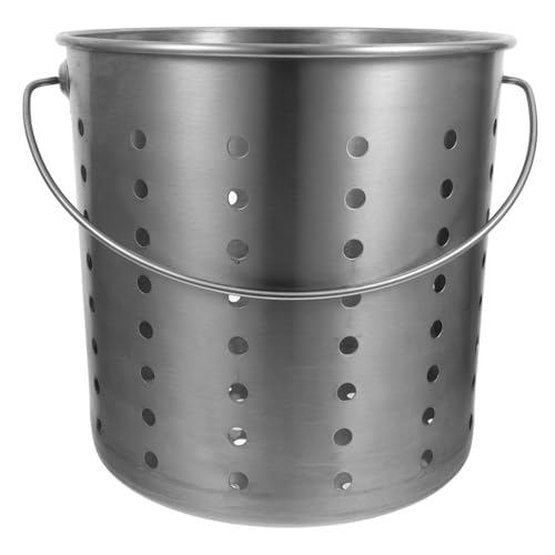 ABOOFAN Frittierkorb für Meerestiere Dampfgarer und Abtropfsieb für Suppentöpfe und Kochen Rostfrei Spülmaschinenfest von ABOOFAN