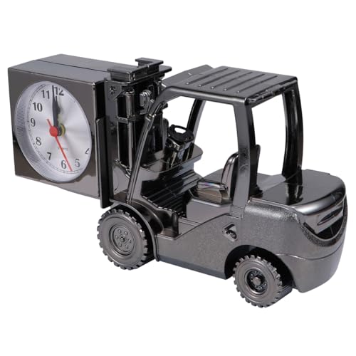 ABOOFAN Gabelstapler Schreibtisch Uhr Studie Dekorative Uhr Gabelstapler Modell Desktop Schmuck Hause Büro Wohnzimmer von ABOOFAN