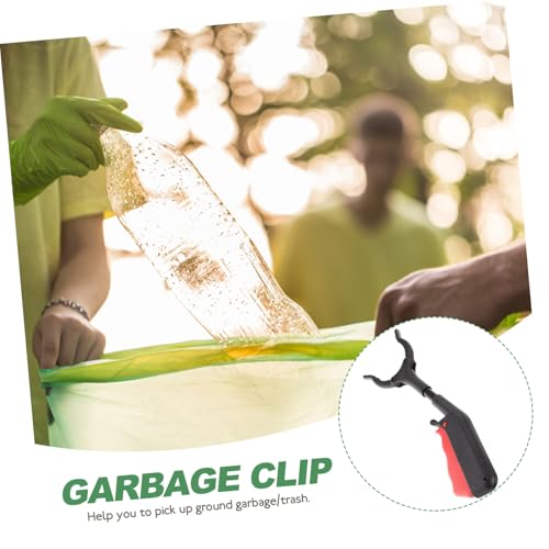 ABOOFAN Garbage Clamp Langer Müllgreifer mit Rutschfester Greifzange Tragbarer Greifstock für Senioren Stabiler Picker für Haushalt Outdoor von Abfall und Kleidung von ABOOFAN