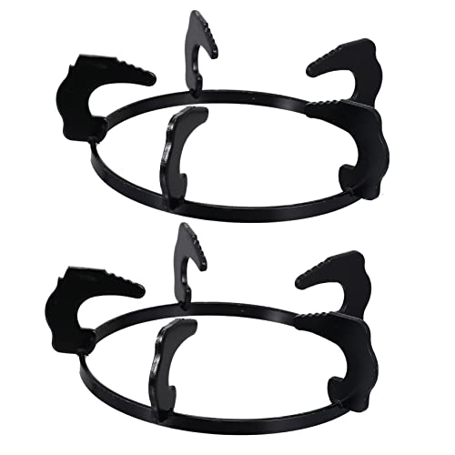 ABOOFAN 2stücke Gusseisen Gasherd Rack Robuste Topf Pfannenhalter Für Gasherd Hitzebeständig Einfache Montage Für Wok Und Kochtöpfe von ABOOFAN