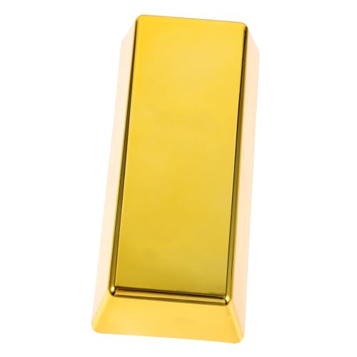 ABOOFAN Goldfarbener Türstopper Form Eines Massiven Goldbarrens Winddichter Türkeil für Wohnraum Hochzeit und Geschäftseröffnung Langlebiger Schutz für Türen und Fenster von ABOOFAN