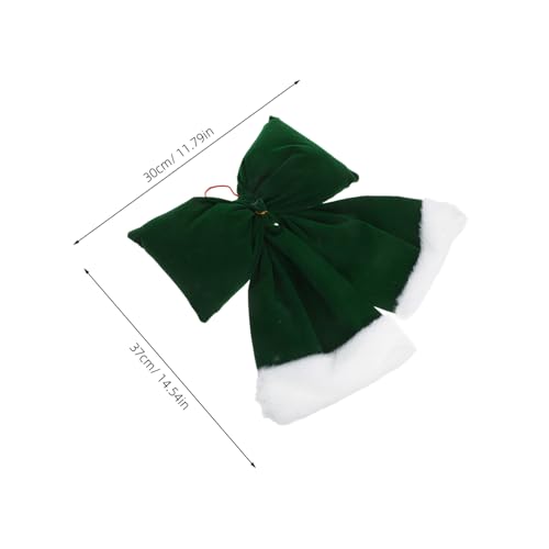 ABOOFAN Großer Weihnachts Schleifenanhänger aus Grünem Wetterfestes Outdoor für Weihnachtsbaum Türkranz Vielseitige Party und Festtagsdekoration Wiederverwendbar Leicht Aufzuhängen von ABOOFAN