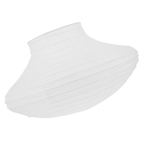 ABOOFAN Hängender Papierlampenschirm Faltbare Laterne für Hochzeits und Partydekoration Eleganter Lampenschirm für Pendelleuchten Weiß Blumenförmig von ABOOFAN