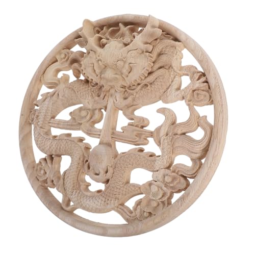 ABOOFAN Handgefertigte Holzapplikation Drache Relief Hohl Rund Wanddeko Stilvolle Möbelverzierung Wohnzimmer Schlafzimmer Dekor ABOOFAN Handgefertigte Holzapplikation Drache Relief Hohl Rund Wanddeko Stilvolle Möbelverzierung Wohnzimmer Schlafzimmer Dekor von ABOOFAN